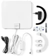 Antenne intérieure active NEDIS DVB-T T2 FM UHF VHF portée de réception 0-25 km LTE700 gain 30 dB ABS blanc thumbnail (3 of 3)