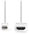 NEDIS cable mini DisplayPort – HDMI mini DisplayPort plug - HDMI plug white bulk 2m