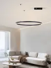 IMMAX NEO FINO NEW SMART φωτιστικό κρεμαστό 1 κύκλος 80cm 60W μαύρο Zigbee 3.0 TUYA thumbnail (7 of 8)