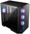 MSI behuizing MAG PANO 100R PZ Zwart zonder bron links en glas vooraan 4x 120 mm A-RGB ventilator 1x USB-C 1x USB3.2 zwart