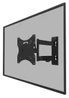 Neomounts WL40-550BL12 Uchwyt ścienny do ekspozycji 32-55" 3 piny VESA 200X200 nośność 35kg czarny