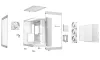 Be quiet! case LIGHT BASE 600LX ATX 4x120mm ARGB fan 2xUSB 3.0 USB-C panoramic white thumbnail (7 of 9)