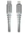 Swissten podatkovni kabel kevlar usb-c lightning 1,5 m bel