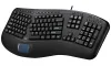 Adesso AKB-450UB wired keyboard multimedia ergonomic touchpad USB black US layout thumbnail (2 of 3)
