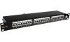 Solarix Patch panel 24 x RJ45 CAT6 STP černý 1U