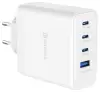 Адаптер живлення Swissten Core GaN 2x USB-C PD 100 Вт + 1x USB-C PD 20 Вт + 1x USB-A QC 30 Вт QC Білий Адаптер живлення Swissten Core GaN 2x USB-C PD 100 Вт + 1x USB-C PD 20 Вт + 1x USB-A QC 30 Вт QC Білий