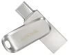 SanDisk Ultra Dual Drive Luxe USB-C 256GB USB 3.0 Type-C USB 3.0 Type-A сріблястий thumbnail (3 of 5)