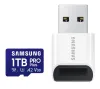SAMSUNG PRO Plus MicroSDXC 1 To + Adaptateur USB CL10 UHS-I U3 A2 V30