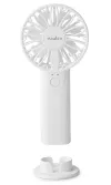 NEDIS hand fan diameter 6 cm power 09 W 2 speeds plastic white thumbnail (5 of 5)