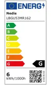 NEDIS LED pirn GU5.3 MR16 58 W 220 V 450 lm 2700 K soe valge thumbnail (2 of 2)
