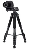 Rollei Tripod Compact Traveler Star S4 Load 5kg Extended 160cm Black thumbnail (7 of 15)