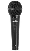 NEDIS kabelmikrofon Cardioid aftageligt kabel 5m 600 Ohm -72 dB jack 6,35 mm switch ABS sort thumbnail (1 of 2)