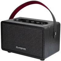 AIWA MI-X100 Retro Speaker 2x10W BT AUX IN TWS Black AIWA MI-X100 Retro Speaker 2x10W BT AUX IN TWS Black (1 of 5)