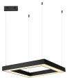 Lampada a sospensione IMMAX NEO CANTO SLIM SMART 80x80x7cm 60W Zigbee 3.0 TUYA nero