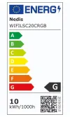 Striscia LED intelligente Wi-Fi NEDIS 18W 220 - 240V IP20 860lm 2700 - 6500 K bianco caldo-freddo RGB 2m thumbnail (4 of 4)