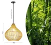 IMMAX BOHO PELO design hanglamp D40cm E27 natuurlijk rotan thumbnail (3 of 6)