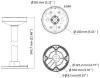 Suporte para câmera HIKVISION DS-1271ZJ-140-DM45 compatível com câmeras da série D3xx thumbnail (2 of 2)