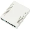 Mikrotik RouterBOARD RB260GS nastavitelný 5-portový gigabit smart switch SFP cage SwOS zdroj