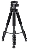 Treppiede Rollei Compact Traveler Star S4 Carico 5kg Esteso 160cm Nero