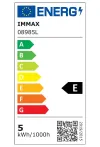 Lâmpada noturna IMMAX LED PAVÃO com relógio luz RGB 20W 400lm 5V 21A porta USB prata thumbnail (3 of 4)