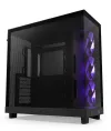 NZXT skříň H6 Flow RGB dvoukomorová MidT 3x120mm RGB fan 2xUSB 3.2 USB-C prosklená černá thumbnail (2 of 6)