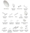 Ubiquiti AirFiber Dish 30dBi AirFiber 5XHD 5 GHz seadme kaldega 45° 65cm taldriku jaoks thumbnail (3 of 4)