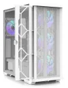 Zalman behuizing Z10 Duo ATX 4x120 mm ARGB ventilator 2xUSB 3.0 USB-C gehard glas wit