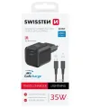 Swissten GAN 1x USB-C 35W Strømforsyning Strømadapter Sort + USB-C Lightning Datakabel 1,2m Sort thumbnail (3 of 3)