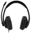 Fone de ouvido HAMA PC Office estéreo HS-P200 fones de ouvido com fio + microfone 2x tomada de 35 mm sensibilidade 105 dB mW preto thumbnail (2 of 6)