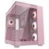 Carcasă PC COUGAR FV150 RGB roz, tip mid tower, cu două camere, ATX, sticlă, 4 ventilatoare ARGB de 120 mm Carcasă PC COUGAR FV150 RGB roz, tip mid tower, cu două camere, ATX, sticlă, 4 ventilatoare ARGB de 120 mm