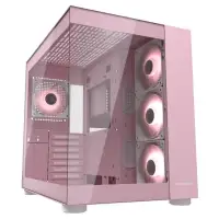 Carcasă PC COUGAR FV150 RGB roz, tip mid tower, cu două camere, ATX, sticlă, 4 ventilatoare ARGB de 120 mm (1 of 23)