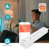 NEDIS Wi-Fi Smart Extension Cable 3x Type E Socket 16A 2x USB-A 2x USB-C 2m Android iOS White thumbnail (5 of 6)