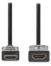 NEDIS High Speed HDMI 2.0 Verlängerungskabel mit Ethernet 4K@60Hz vergoldete HDMI-HDMI-Anschlüsse schwarz Bulkware 5m NEDIS High Speed HDMI 2.0 Verlängerungskabel mit Ethernet 4K@60Hz vergoldete HDMI-HDMI-Anschlüsse schwarz Bulkware 5m (1 of 2)