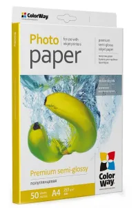 COLORWAY fotopapier premium semi-glossy 255g m2 A4 50 kusov COLORWAY fotopapier premium semi-glossy 255g m2 A4 50 kusov (1 of 2)
