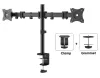 Neomounts Select NM-D135DBLACK Uchwyt ekspozycyjny na stół Zacisk 10-27"+wpust VESA 100X100 nośność 2x 8kg 2 wyświetlacze czarny thumbnail (4 of 5)