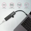 Hub AXAGON USB-C HMC-GL3A USB 3.2 Gen1 3x USB-A GLAN corps métallique 0,2 m thumbnail (4 of 5)