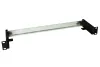 Iarnród Solarix DIN le sealbhóir le haghaidh comh-aireachta 19" 1U dubh RAL 9005 RAIL-1U-DIN
