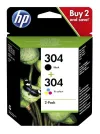 HP originální ink sada HP 304 (CMYK 100 120str.) pro HP Deskjet 3720 3721 3722 3723 3724 3725 3755