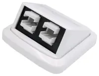Priză optică FTTH XtendLan TANGO 2× SC albă (fără adaptoare SC) (1 of 3)