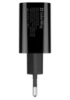 COLORWAY 1x USB en 1x USB-C netlader 20W 100V-240V Zwart thumbnail (3 of 5)