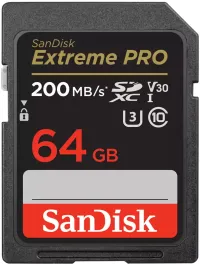 SanDisk Extreme PRO 64GB SDXC UHS-I Class 10 U3 V30 up to 200MB s & 90MB s Read Write SanDisk Extreme PRO 64GB SDXC UHS-I Class 10 U3 V30 up to 200MB s & 90MB s Read Write (1 of 3)