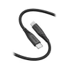 Swissten datu kabelis MĪKSTA SILIKONA USB-C USB-C 1,5 M PD 60 W melns