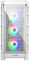 Корпус ПК COUGAR DUOFACE Pro RGB White Mid Tower TG и передняя панель Airflow с 4 вентиляторами ARGB TG, левая панель thumbnail (6 of 31)