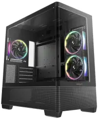 DEEPCOOL kabinet CG380U 3F mATX 3x120mm ARGB blæser 2xUSB3 USB-C glas afrundet sort DEEPCOOL kabinet CG380U 3F mATX 3x120mm ARGB blæser 2xUSB3 USB-C glas afrundet sort (1 of 8)
