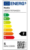 Lampadina LED NEDIS E27 ST64 49 W 220 V 470 lm 2100 K dimmerabile bianco extra caldo stile retrò thumbnail (2 of 2)