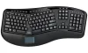 Adesso WKB-4500UB Wireless Keyboard 2.4GHz ergonomesch Touchpad USB schwaarz US Layout