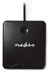 NEDIS chipkortlæser CRDRU2SM1BK Smart Card ID-1 eCitizen standard biometriske chips USB 2.0 sort thumbnail (1 of 5)
