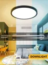 IMMAX NEO LITE TUDO SMART ceiling light RGB backlight 60cm 65W with BEACON Wi-Fi TUYA support black thumbnail (3 of 9)