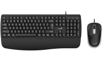 GENIUS KM-123 Σετ καλωδίων Ergo mat Copilot USB μαύρο σε διάταξη CZ+SK (1 of 9)