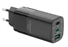 CubeNest S3D0 GaN Adapter 65W negro - (2x USB-C hasta 65W 1x USB-A hasta 60W) protección contra sobretensión y subtensión thumbnail (2 of 3)